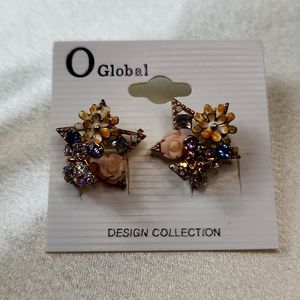 Star butterfly earrings